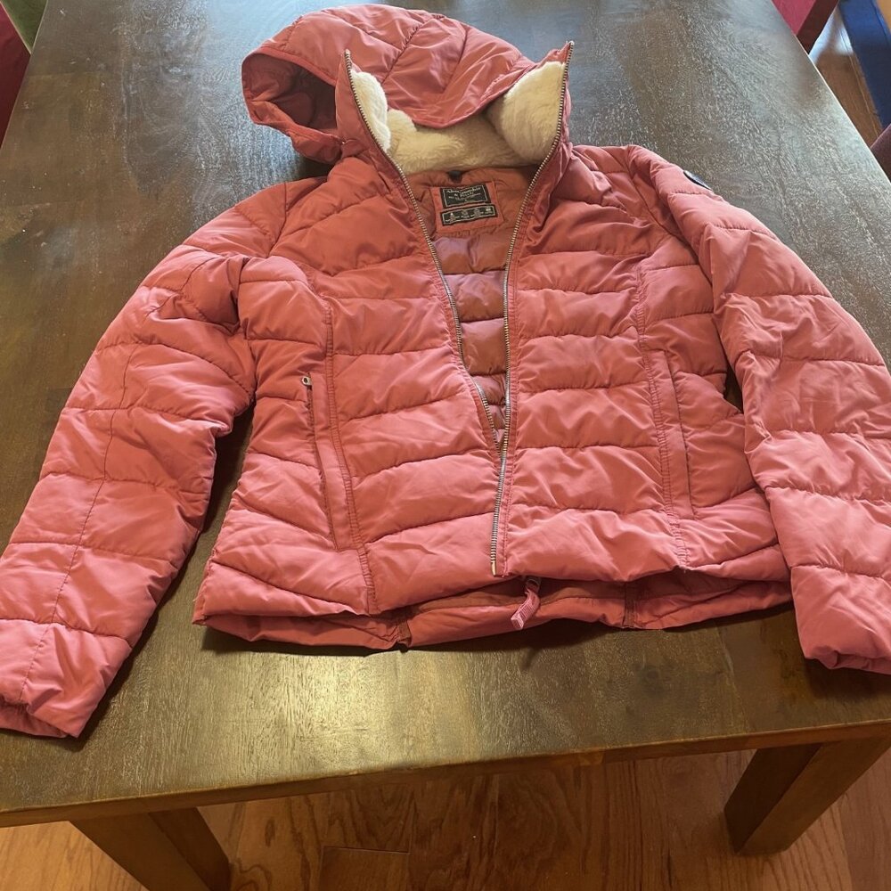 Pink Abercrombie & Fitch Parka